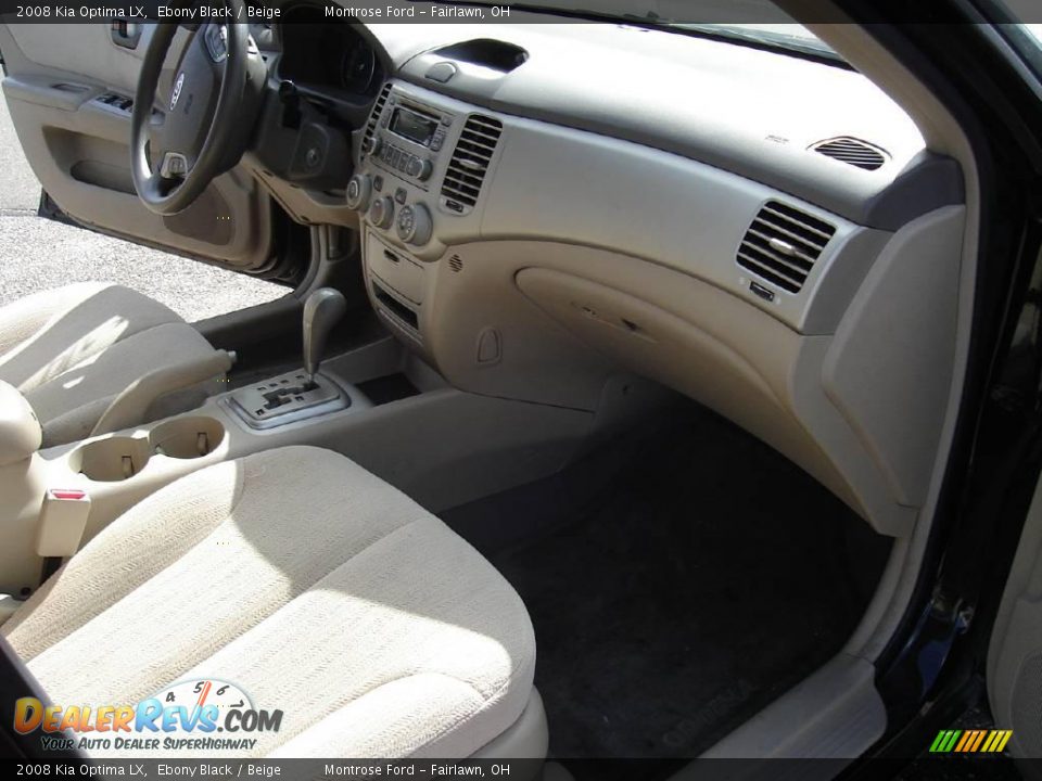 2008 Kia Optima LX Ebony Black / Beige Photo #20