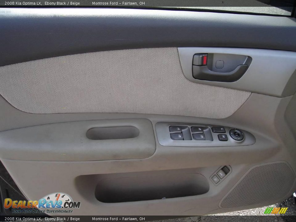 2008 Kia Optima LX Ebony Black / Beige Photo #22