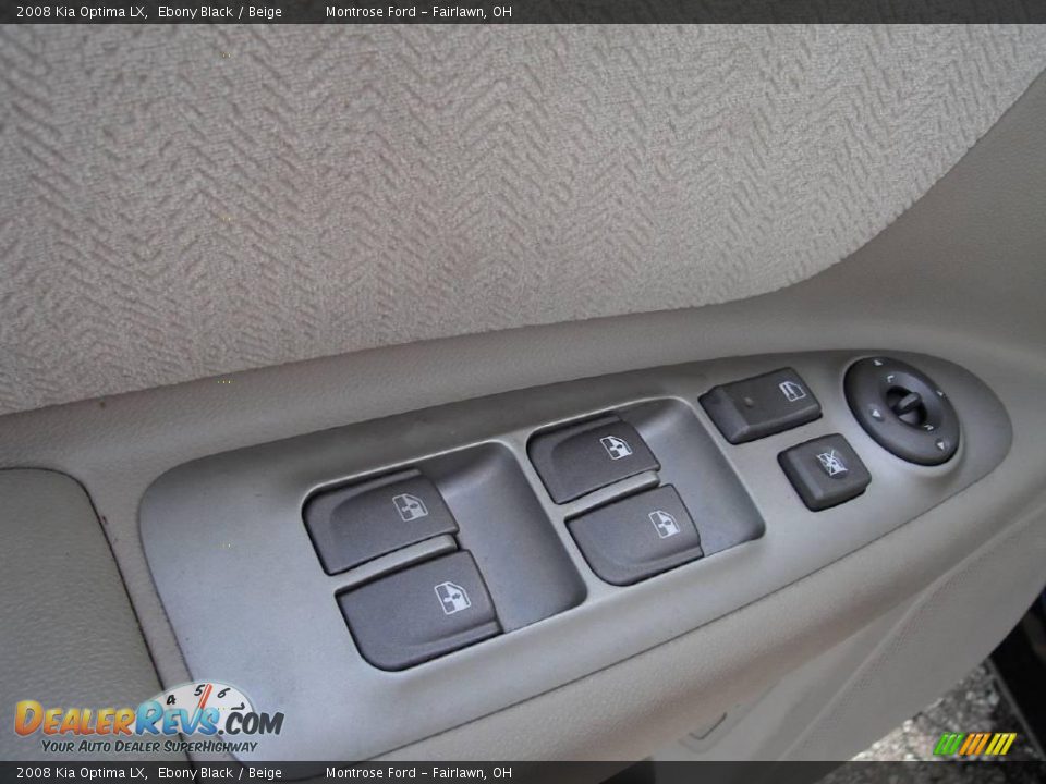 2008 Kia Optima LX Ebony Black / Beige Photo #23