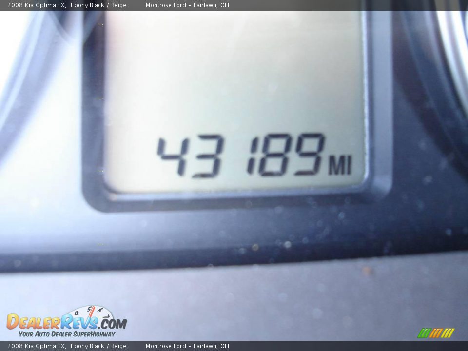 2008 Kia Optima LX Ebony Black / Beige Photo #25