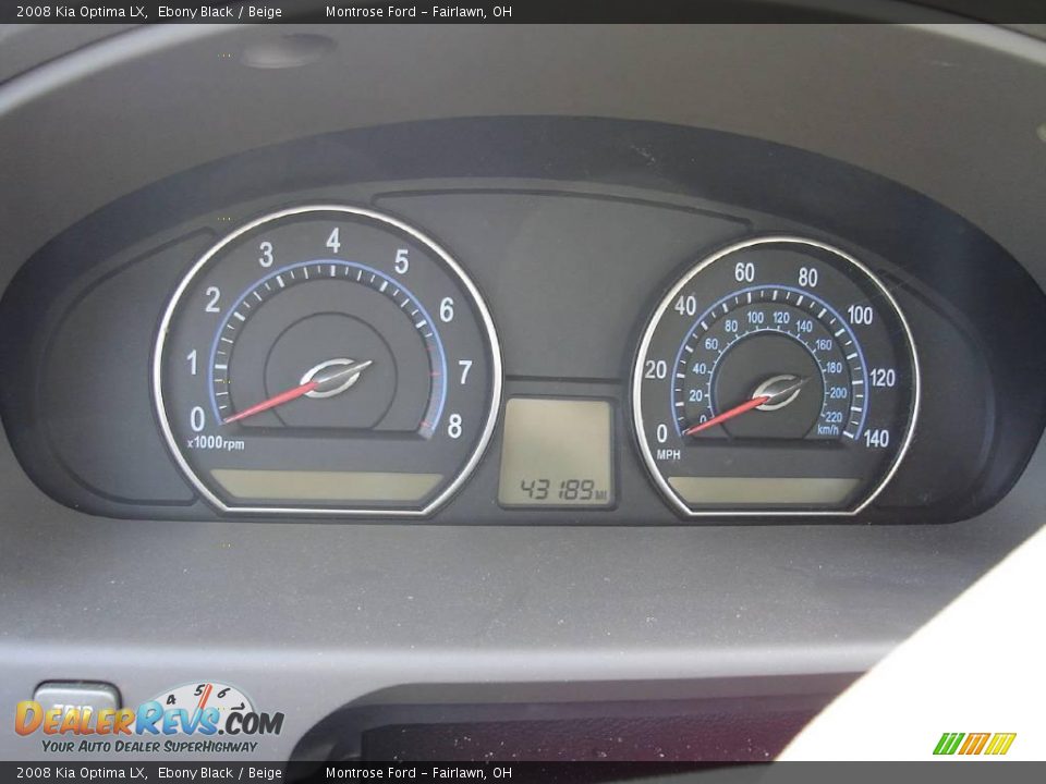 2008 Kia Optima LX Ebony Black / Beige Photo #26