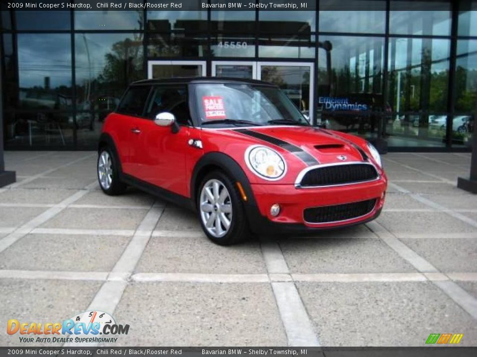 2009 Mini Cooper S Hardtop Chili Red / Black/Rooster Red Photo #1