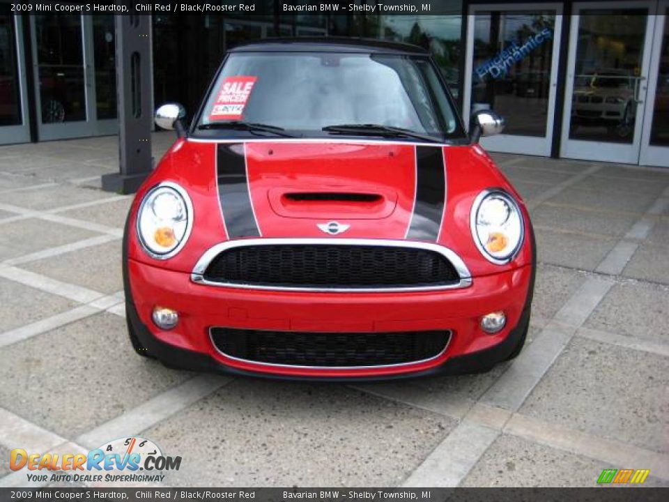 2009 Mini Cooper S Hardtop Chili Red / Black/Rooster Red Photo #2
