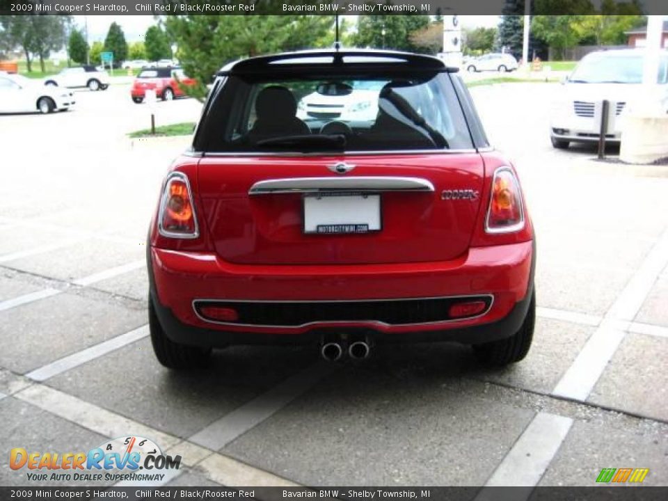 2009 Mini Cooper S Hardtop Chili Red / Black/Rooster Red Photo #6