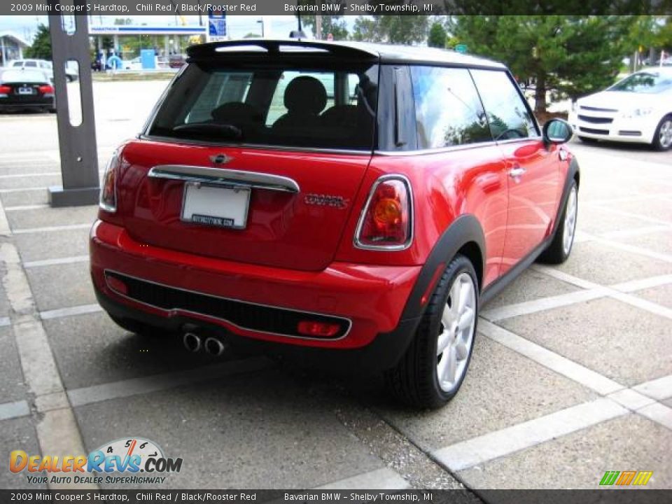 2009 Mini Cooper S Hardtop Chili Red / Black/Rooster Red Photo #7