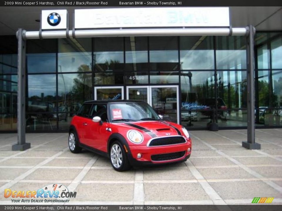 2009 Mini Cooper S Hardtop Chili Red / Black/Rooster Red Photo #9