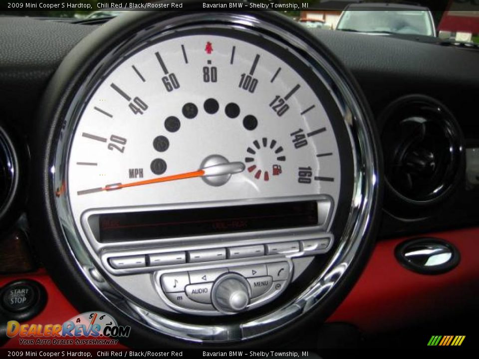 2009 Mini Cooper S Hardtop Chili Red / Black/Rooster Red Photo #16