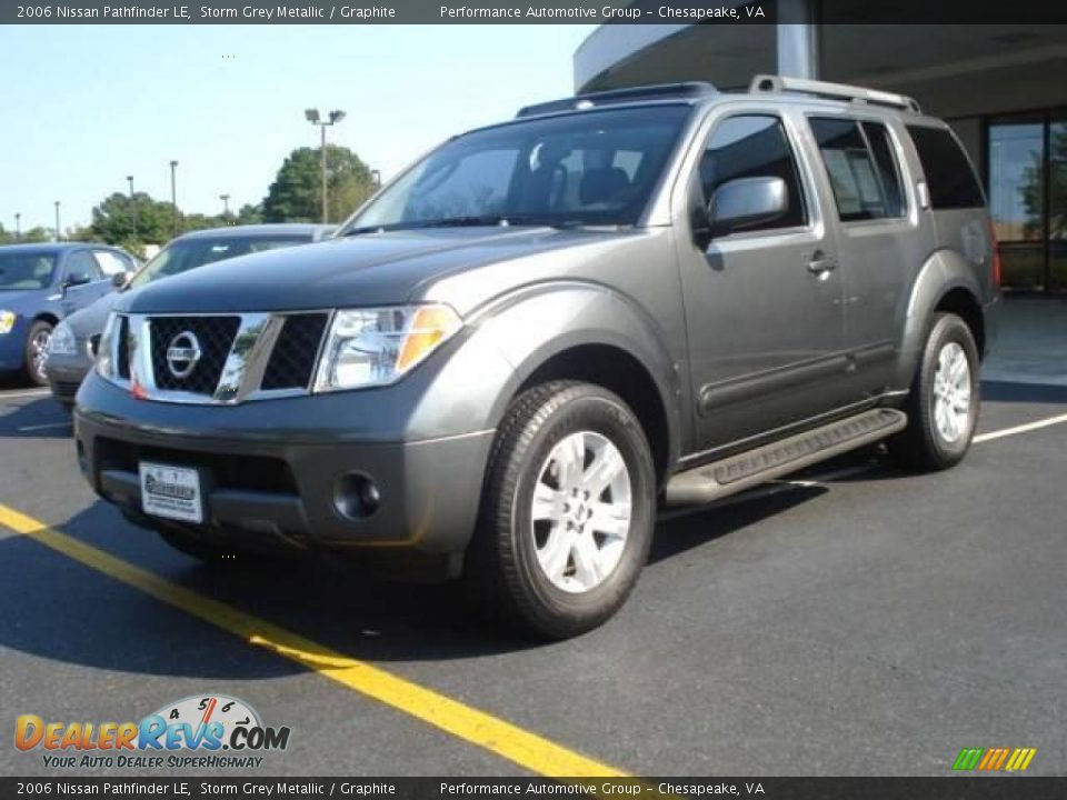 2006 Nissan Pathfinder LE Storm Grey Metallic / Graphite Photo #1