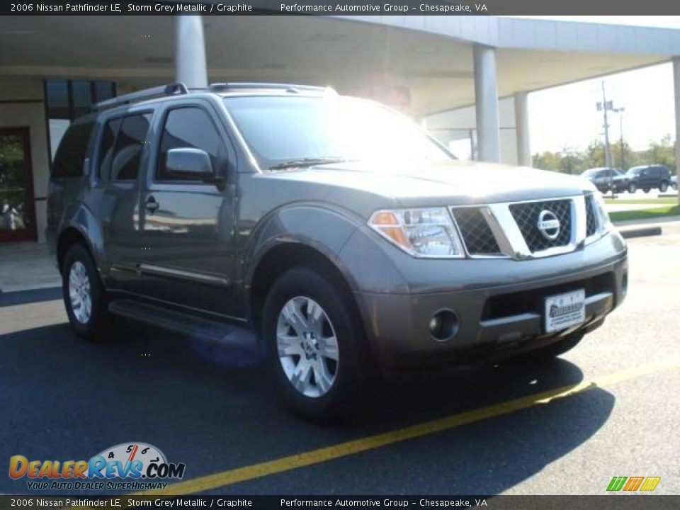 2006 Nissan Pathfinder LE Storm Grey Metallic / Graphite Photo #8