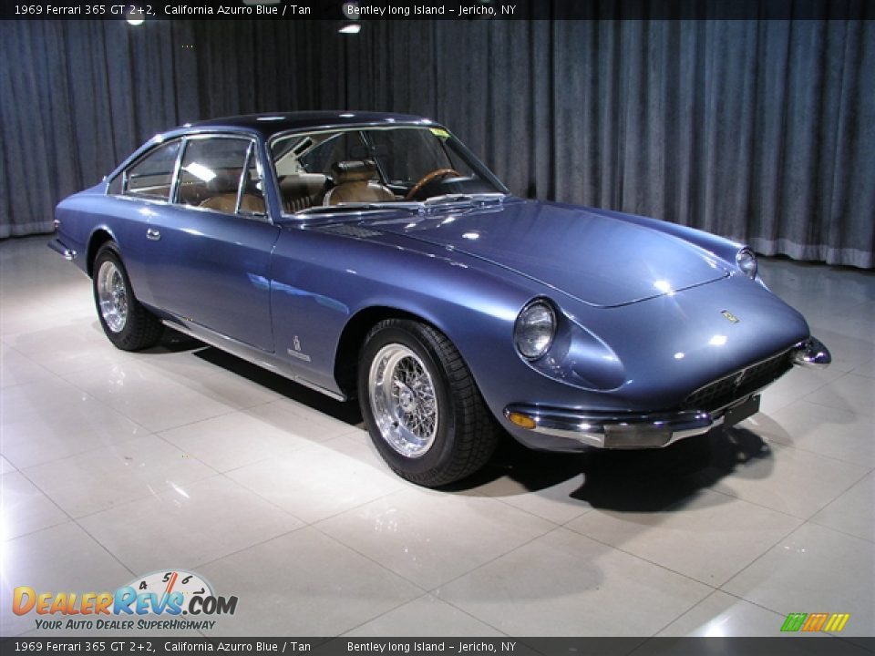 1969 Ferrari 365 GT 2+2 California Azurro Blue / Tan Photo #3