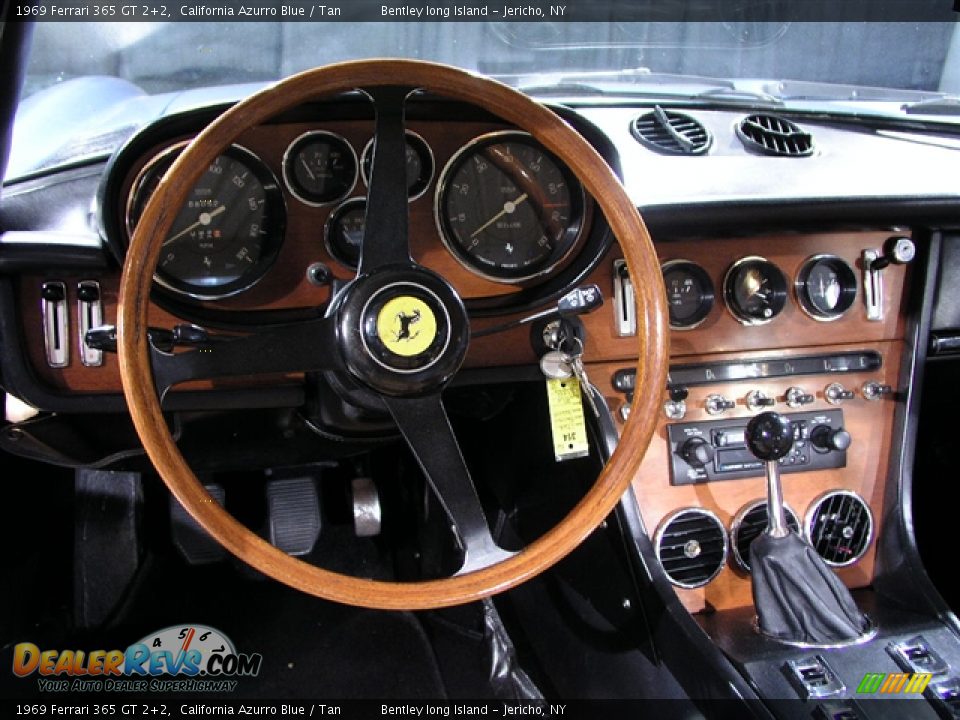 1969 Ferrari 365 GT 2+2 California Azurro Blue / Tan Photo #7