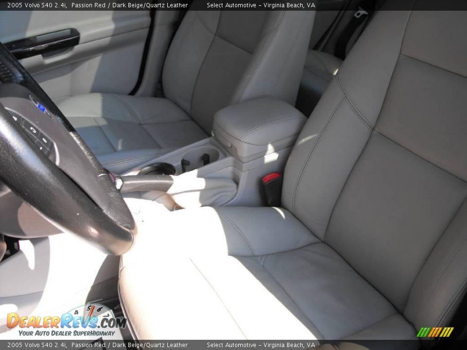 2005 Volvo S40 2.4i Passion Red / Dark Beige/Quartz Leather Photo #11