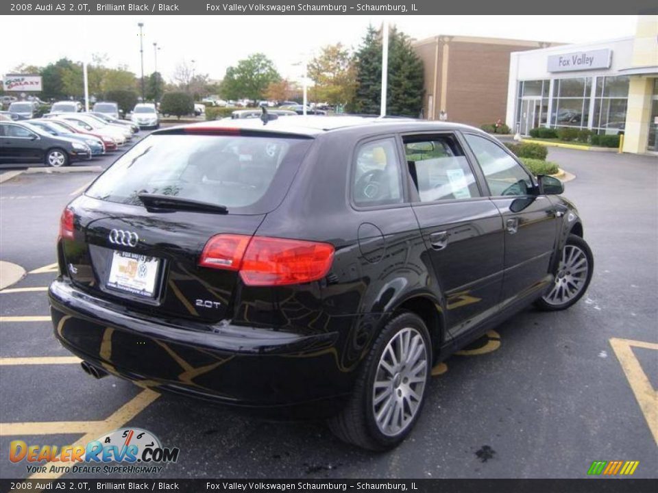 2008 Audi A3 2.0T Brilliant Black / Black Photo #5