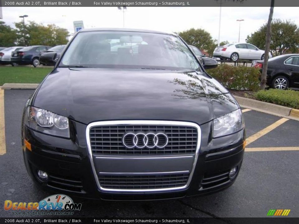 2008 Audi A3 2.0T Brilliant Black / Black Photo #7