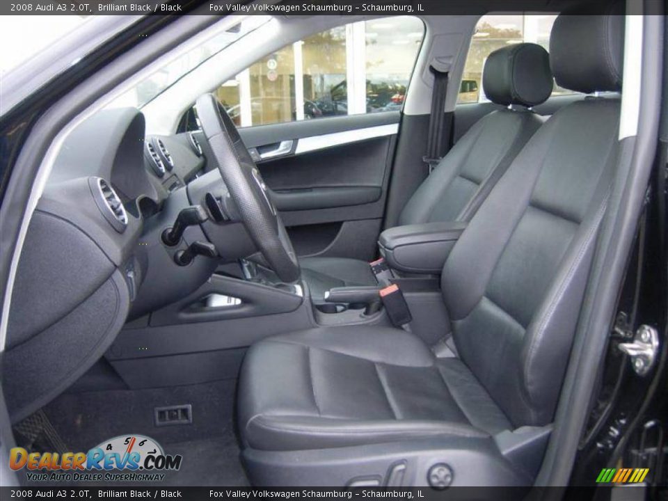 2008 Audi A3 2.0T Brilliant Black / Black Photo #10