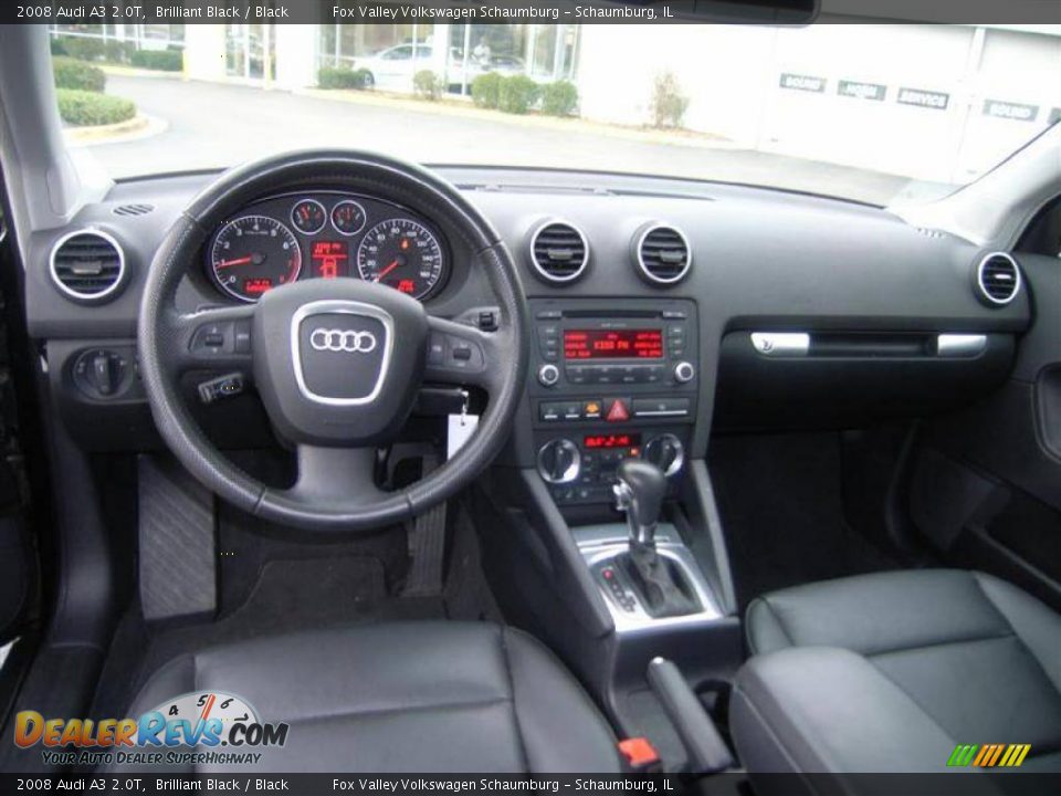 2008 Audi A3 2.0T Brilliant Black / Black Photo #13
