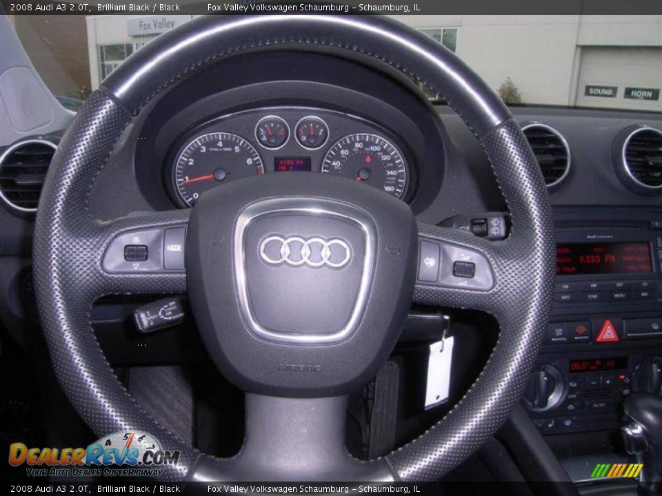 2008 Audi A3 2.0T Brilliant Black / Black Photo #14