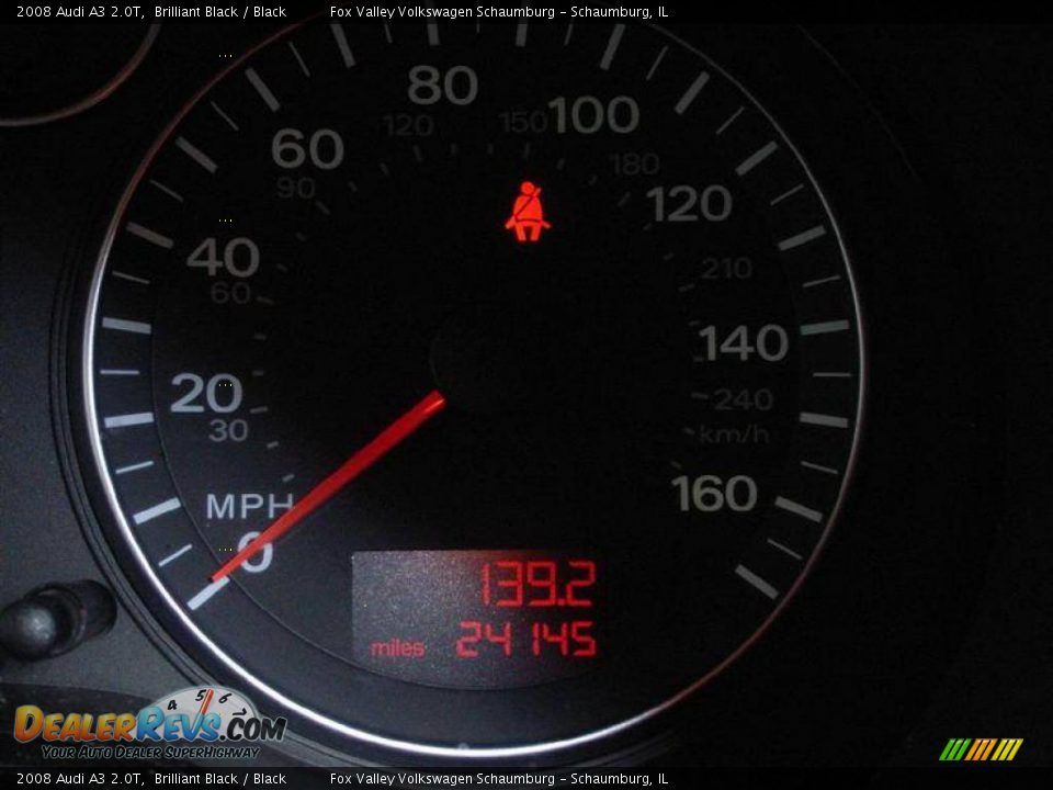 2008 Audi A3 2.0T Brilliant Black / Black Photo #20