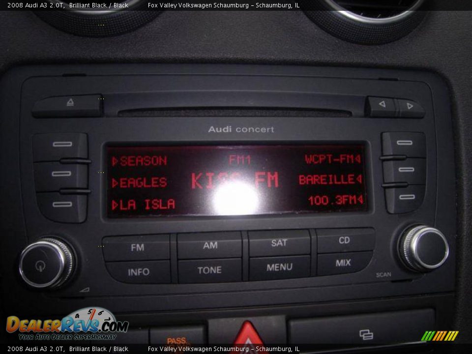 2008 Audi A3 2.0T Brilliant Black / Black Photo #21