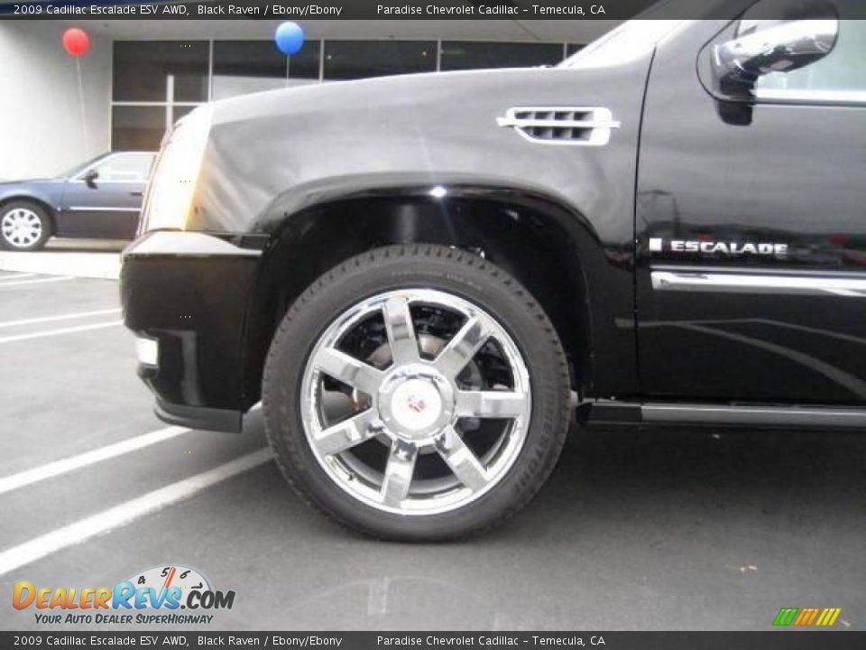 2009 Cadillac Escalade ESV AWD Black Raven / Ebony/Ebony Photo #4