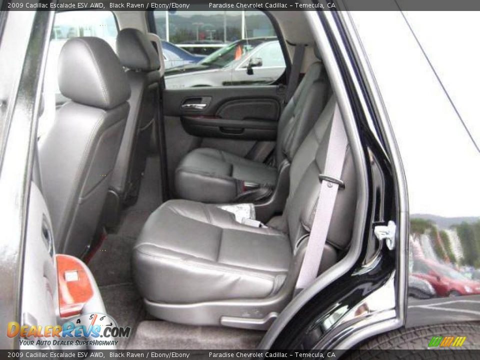 2009 Cadillac Escalade ESV AWD Black Raven / Ebony/Ebony Photo #6