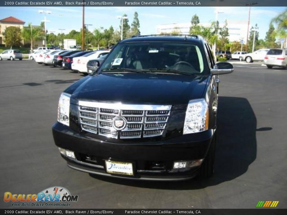 2009 Cadillac Escalade ESV AWD Black Raven / Ebony/Ebony Photo #2