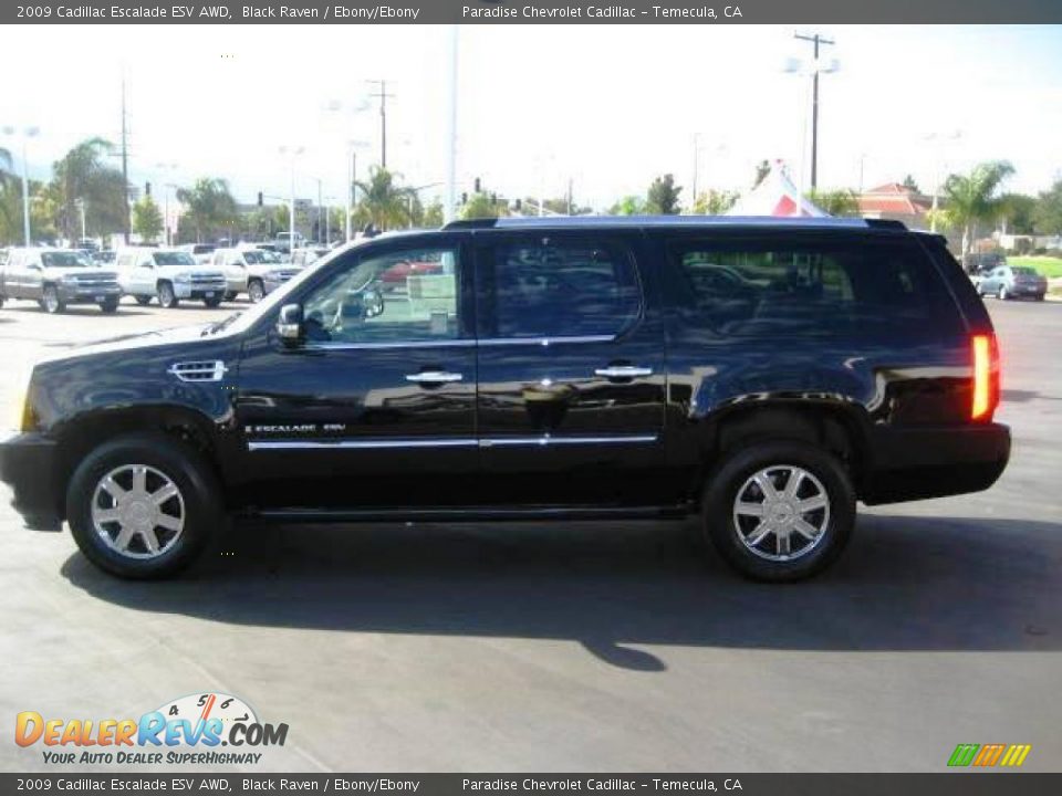 2009 Cadillac Escalade ESV AWD Black Raven / Ebony/Ebony Photo #3