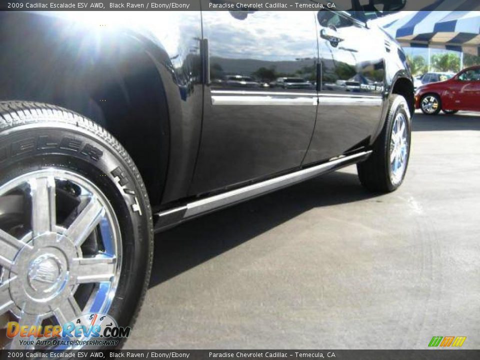 2009 Cadillac Escalade ESV AWD Black Raven / Ebony/Ebony Photo #7