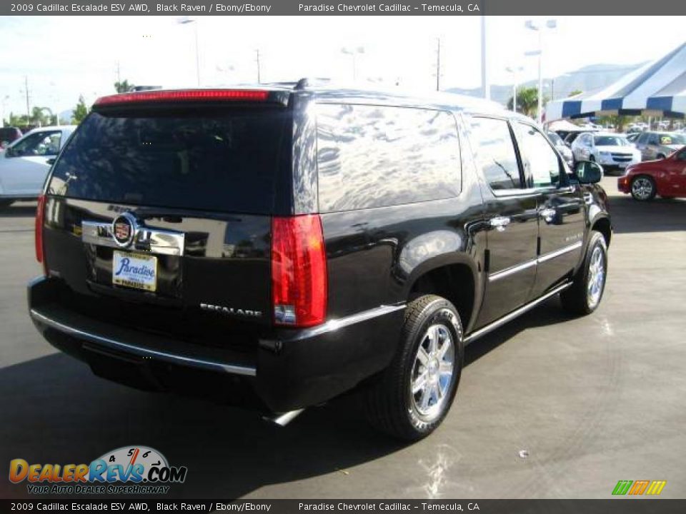 2009 Cadillac Escalade ESV AWD Black Raven / Ebony/Ebony Photo #9