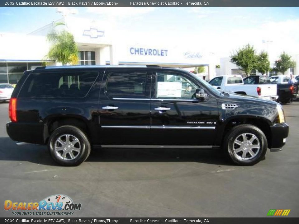 2009 Cadillac Escalade ESV AWD Black Raven / Ebony/Ebony Photo #10