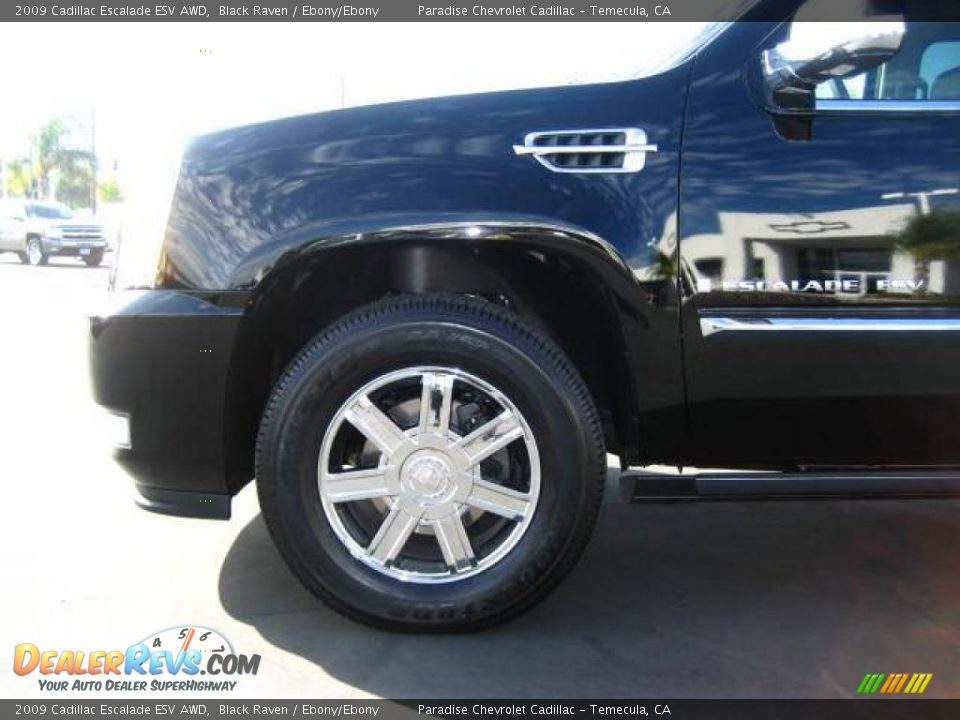 2009 Cadillac Escalade ESV AWD Black Raven / Ebony/Ebony Photo #12