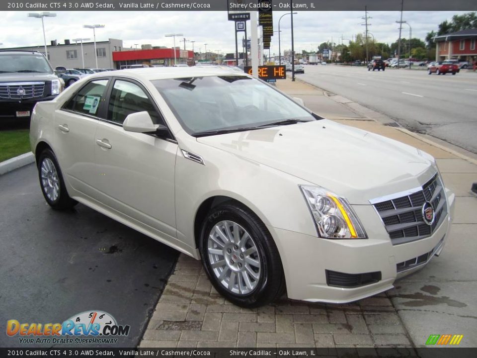 2010 Cadillac CTS 4 3.0 AWD Sedan Vanilla Latte / Cashmere/Cocoa Photo #3