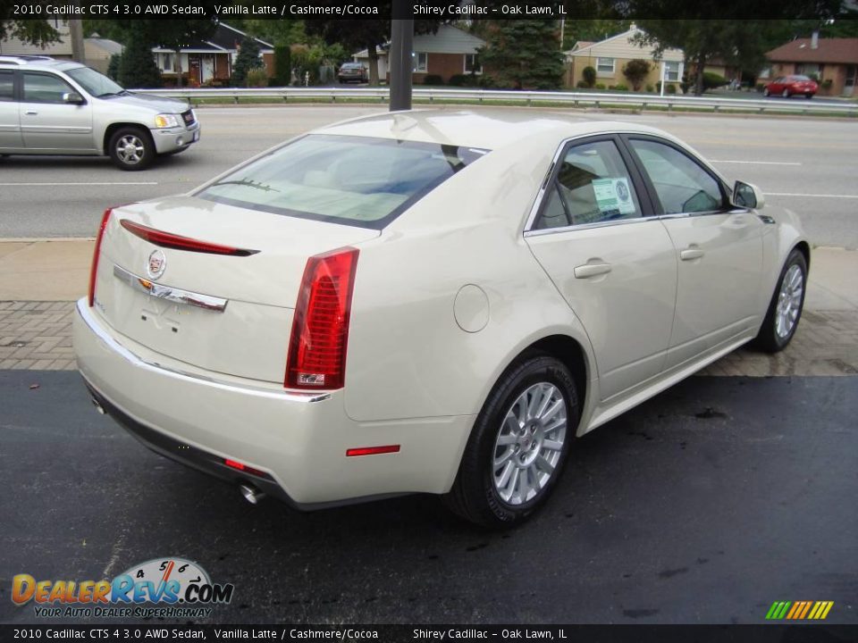 2010 Cadillac CTS 4 3.0 AWD Sedan Vanilla Latte / Cashmere/Cocoa Photo #4