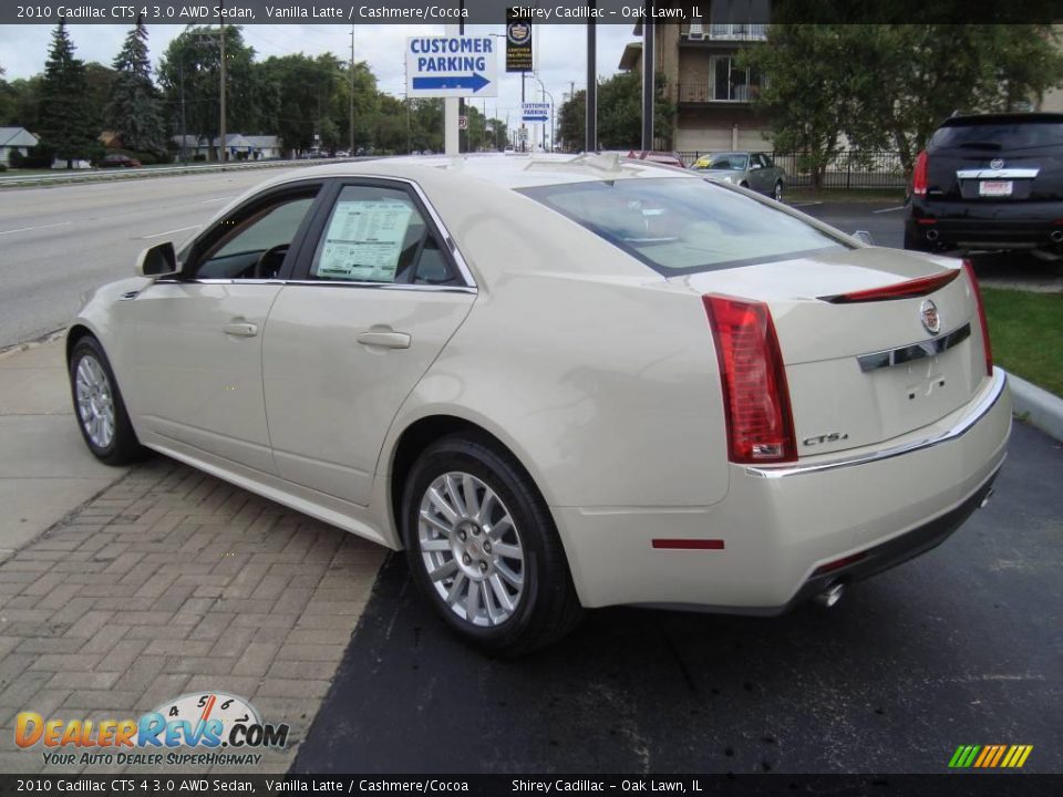 2010 Cadillac CTS 4 3.0 AWD Sedan Vanilla Latte / Cashmere/Cocoa Photo #6