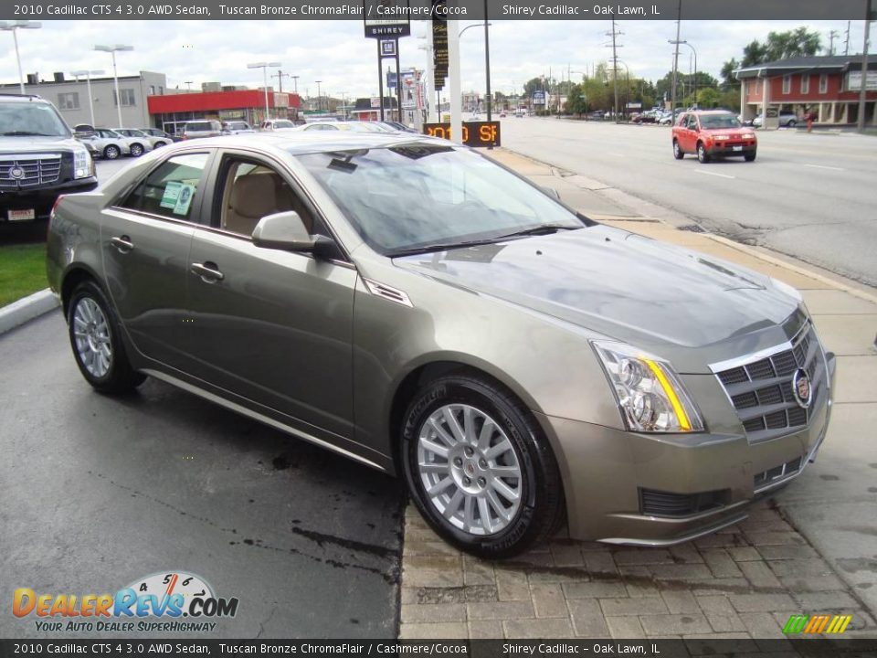 2010 Cadillac CTS 4 3.0 AWD Sedan Tuscan Bronze ChromaFlair / Cashmere/Cocoa Photo #3