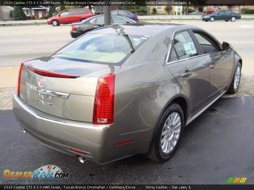2010 Cadillac CTS 4 3.0 AWD Sedan Tuscan Bronze ChromaFlair / Cashmere/Cocoa Photo #4