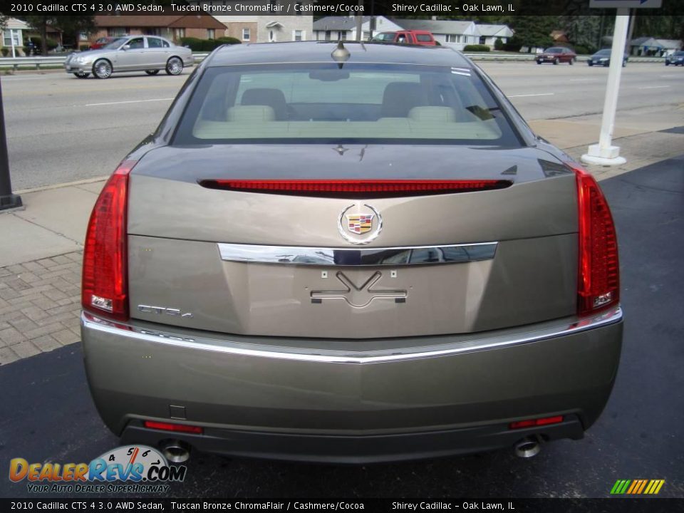 2010 Cadillac CTS 4 3.0 AWD Sedan Tuscan Bronze ChromaFlair / Cashmere/Cocoa Photo #5