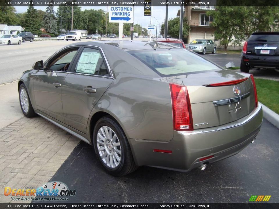 2010 Cadillac CTS 4 3.0 AWD Sedan Tuscan Bronze ChromaFlair / Cashmere/Cocoa Photo #6