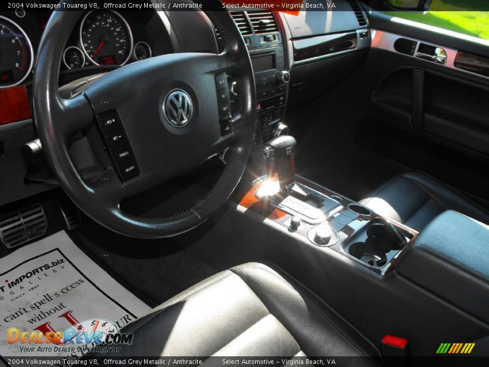 2004 Volkswagen Touareg V8 Offroad Grey Metallic / Anthracite Photo #9