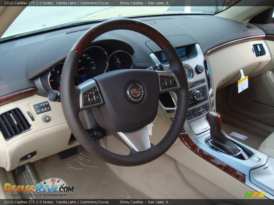 2010 Cadillac CTS 3.0 Sedan Vanilla Latte / Cashmere/Cocoa Photo #10