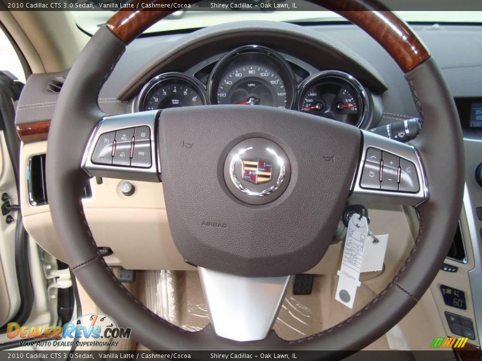 2010 Cadillac CTS 3.0 Sedan Vanilla Latte / Cashmere/Cocoa Photo #15