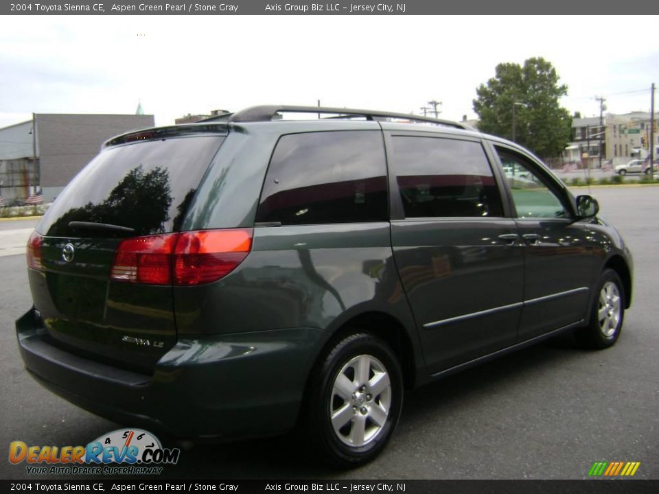 2004 Toyota Sienna CE Aspen Green Pearl / Stone Gray Photo #7