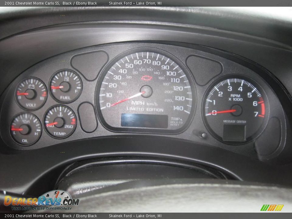 2001 Chevrolet Monte Carlo SS Black / Ebony Black Photo #27
