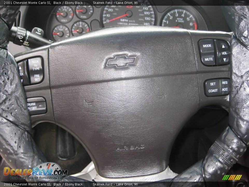 2001 Chevrolet Monte Carlo SS Black / Ebony Black Photo #28