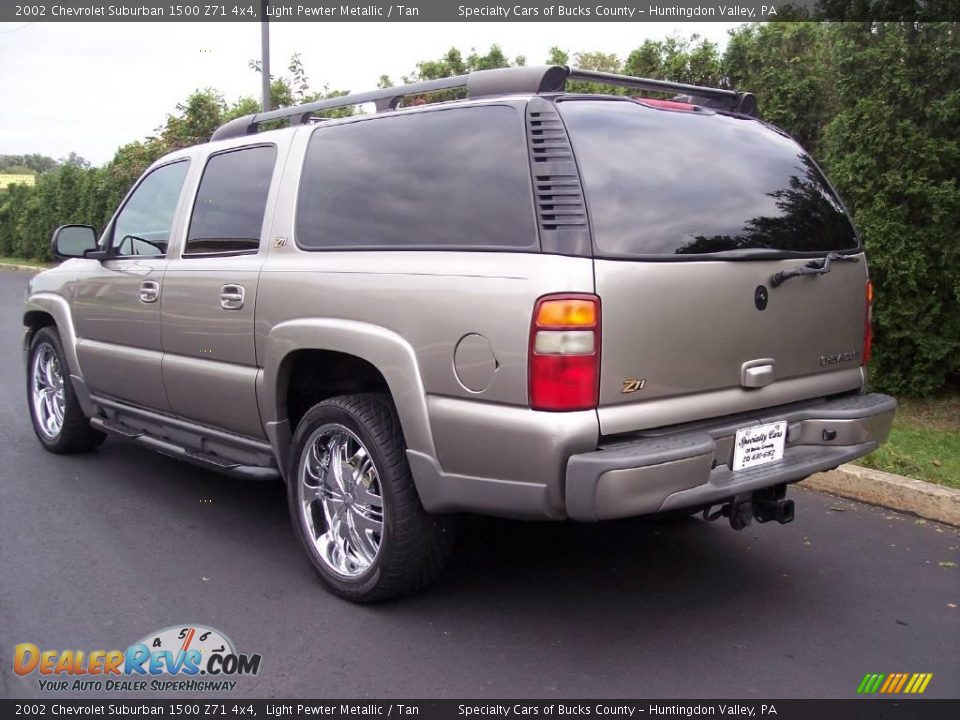 2002 Chevrolet Suburban 1500 Z71 4x4 Light Pewter Metallic / Tan Photo #8