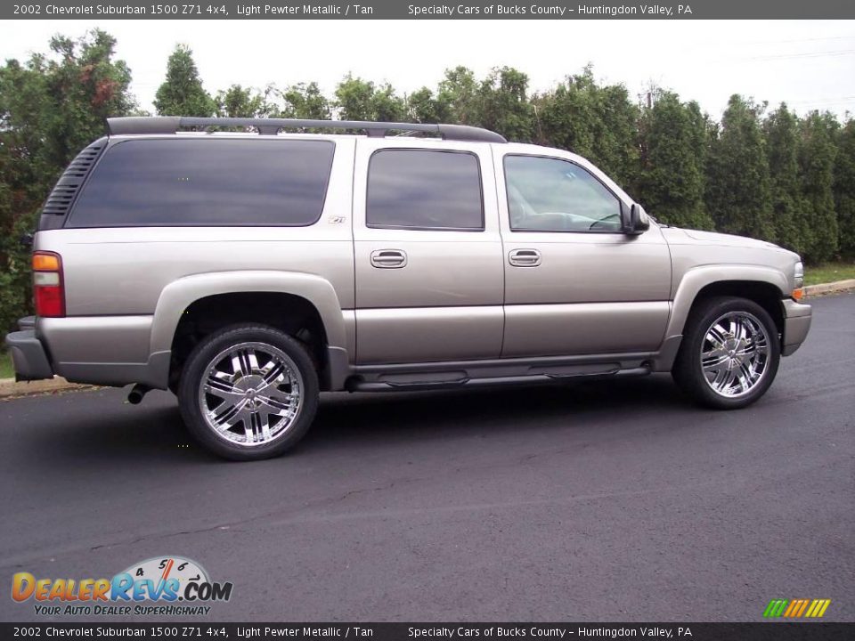 2002 Chevrolet Suburban 1500 Z71 4x4 Light Pewter Metallic / Tan Photo #20