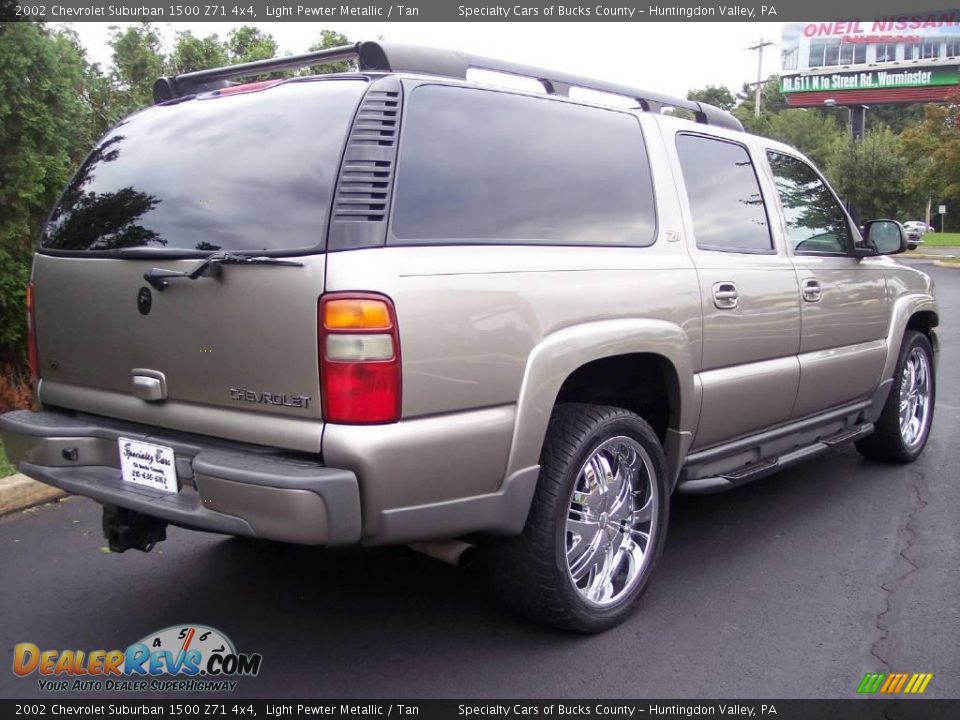 2002 Chevrolet Suburban 1500 Z71 4x4 Light Pewter Metallic / Tan Photo #22