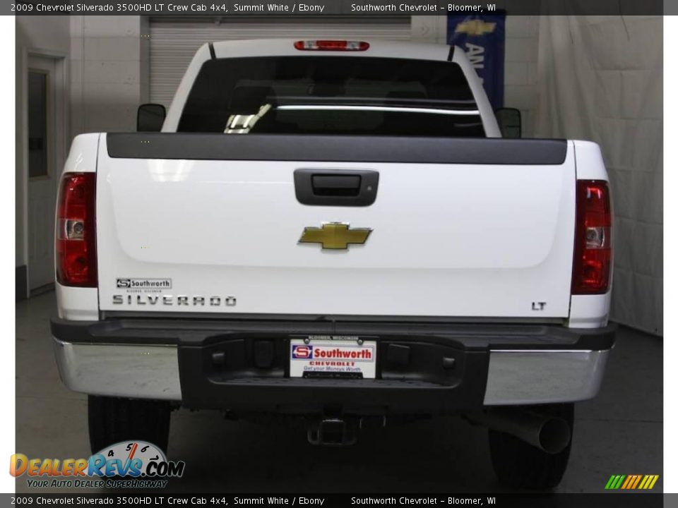2009 Chevrolet Silverado 3500HD LT Crew Cab 4x4 Summit White / Ebony Photo #3