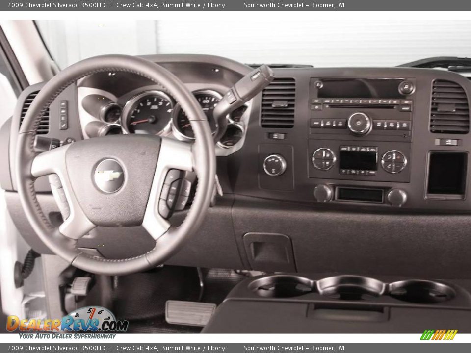 2009 Chevrolet Silverado 3500HD LT Crew Cab 4x4 Summit White / Ebony Photo #6