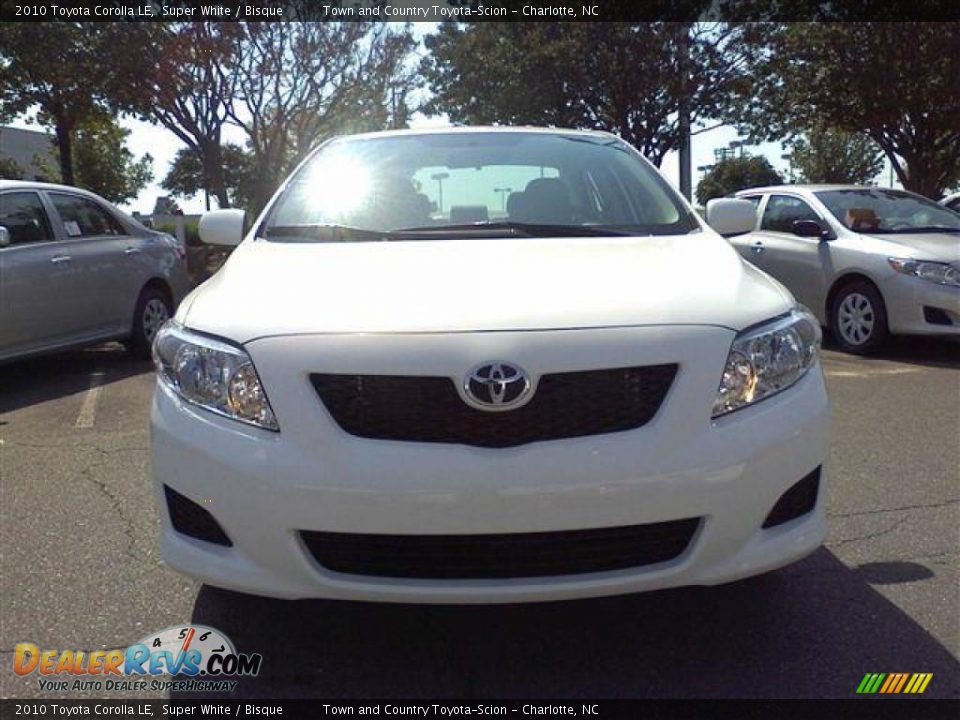 2010 Toyota Corolla LE Super White / Bisque Photo #2